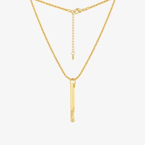 ENFASHION Vintage Matchstick Necklaces For Women Gold Color Stick Pendant Necklace 2021 Trend Fashion Jewelry Friends Gift P3186 X0707
