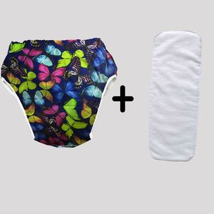 Pannolino di stoffa per adulti Incontinenza urinaria Copertura per pannolini per adolescenti con inserti Inserto riutilizzabile Griglia interna ABDL XS-Large Size 210312