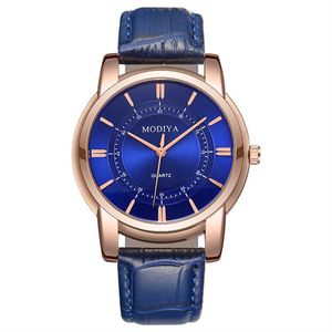 Deenu1 New Factory Direct Supply MODIYA Belt Men's Quartz Watch Wholesale Gift Concentric Circles