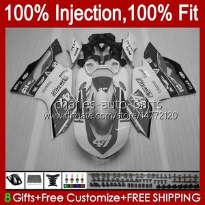Injection Mold Fairings For DUCATI Panigale 899 1199 S R 899S 1199S 12 13 14 15 16 Bodywork 44No.55 899R 1199R 2012 2013 2014 2015 2016 899-1199 12-16 OEM Body Grey White