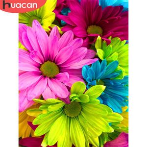 HUACAN Painting Kit Flower 5D DIY Diamond Embroidery Sale Daisy Pictures Of Rhinestones Mosaic Handmade Gift