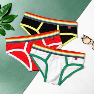 Marca roupa interior masculina pênis bolsa cueca gay algodão sexy push up briefs calcinha shorts 365