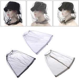 Utomhushattar Myggbi Bee Insect Mesh Head Face Protector Fishing Hunt Net Hat Mask