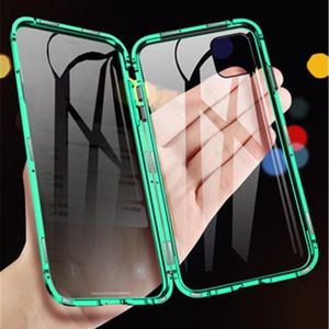 Reparationsverktyg Kits Anti-Peeping Magnetic Phone Case för 11Pro XR XS Max X 7 8 6 6S plus Privacy Screen Protector Tempered Glass Cove