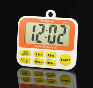 Timers Digital LCD Sport Shower Kitchen Egg Timer Time påminnelse Manager Matlagning Koppling Räkna ner Electric Wall Loud Alarm Clock