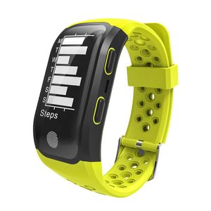 S908 Altitude Meter GPS Smart Armband Hjärtfrekvens Monitor Fitness Tracker Smart Watch IP68 Vattentät Armbandsur för iPhone Android Watch