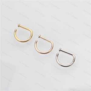 Wysoki polerowany ASTM G Design nos klip śrubowy pierścień piercing biżuteria
