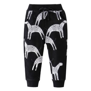Животные напечатанные детские спортивные штаны для осени зима мальчиков девочек брюки мультфильм дети брюки Drawstring теряют длинные брюки брюки 210306