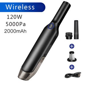 120W 5000Pa handheld aspirador sem fio pálido poderoso ciclone sucção desktop USB recarregável molhado / seco portátil para carro para casa