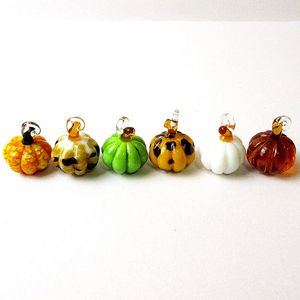 Wiszące różne style Miniaturowe szkło Dyni Craft Ozdoby do Halloween Party Home Garden Decor Cute Wisiorek Akcesoria