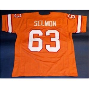 Goodjob Mężczyzn Młodzież Kobiety Vintage Custom #63 Lee Roy Selmon Orange College Football Jersey Rozmiar S-5xl lub Custom dowolne nazwisko lub koszulka numer