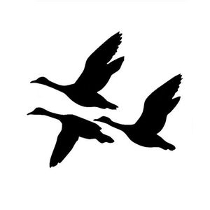 10 * 12,5 см Утки летающие автомобильные наклейки наклейки наклейки творческие декоративные птица охотничья водяная птица мотоцикл автомобильные наклейки C2-0118