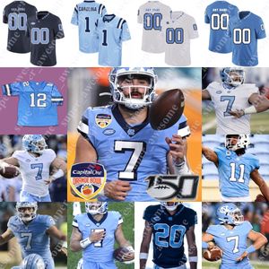 UNC Futbol Jersey Elijah Green D.J. Jones Josh Henderson Dazz Newsome Garrett Walston Josh Downs Myles Wolfolk Kaimon Rucker Kyler McMichael Ja'qurious Conley