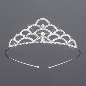 Girls Crowns With Rhinestones Wedding Jewelry Bridal Headpieces Birthday Party Performance Pageant Crystal Tiaras Wedding Accessories BW-ZK041