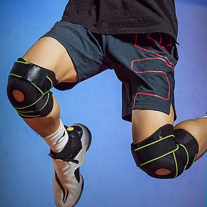 Elbow & Knee Pads Brace Support With Strap For Protection Pain Relief Compression Sleeve Wrap Running Sports B99