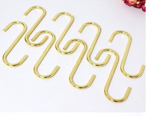 Gold S Type Hooks Nordic Exquisite Sundries Curtain Key Storage Hook for Home Kitchen Organizer Decor