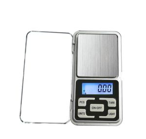 مصغرة مقياس الرقمية الإلكترونية مقياس المجوهرات مقياس التوازن الجيب غرام شاشة عرض LCD مع مربع التجزئة 500 جرام / 0.1 جرام 200 جرام / 0.01 جرام