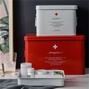 Medicine box household medicine box drug storage box child family size portable outpatient emergency medical kit 210315