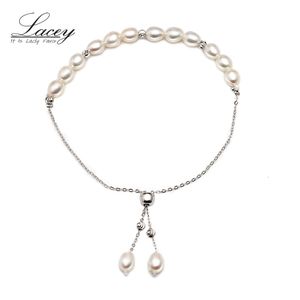 Süßwasserperlen Preise großhandel-Design mm Natürliche Süßwasserarmbänder für Frauen Mode Weiß Multi Real Perle Armband Niedrigster Preis
