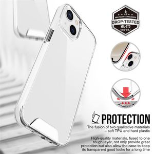 Premium Space Прозрачные чехлы для iPhone 13 11 12 PRO XS MAX XR Защитная крышка телефона Степени защиты от удара