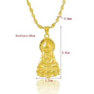 Wholesale perfumes gold resale online - Pendant Necklaces KITEAL Est K GP Gold Color Girlfriend Pendants Kannon Perfume Women Wedding Decoration