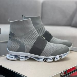 Tırmanma Çorap Ayakkabı Erkek Platformu Sneakers Renk Gri Mektubu Çorap Patik Rahat Ayakkabılar Stilist Flats Ayakkabı