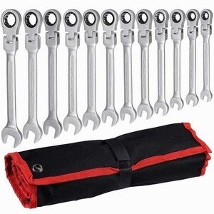 Multitool-Schlüssel, Chrom-Vanadium-Stahl-Schraubenschlüssel, Auto-Reparatur-Set, Schlüssel-Set, Werkzeug-Ratschen-Hand-Auto-Set 211110