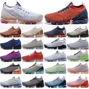 Wholesale womens sports shoes resale online - Top quality arrival Fly Sneakers Knit Mens Women Running Shoes Triple Black White CNY Tiger Rainbow Sports Shoe EUR36