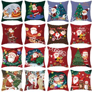 Christmas Pillow Case Cartoon Printing Pillowcase Fashion Party Home Decoration Ornaments 45*45CM