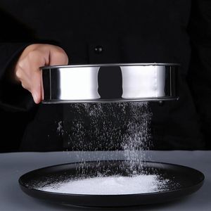 Baking & Pastry Tools Kitchen Mesh Flour Sifter Household Steel Round Sieve Cake Shareker Strainer Tool E2P3