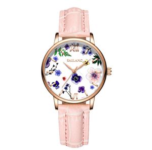 Cintura in pelle cwp Orologi da donna Studentesse Vita Orologio al quarzo impermeabile Leggero Fan di moda di lusso Dea Orologi da polso da donna squisiti