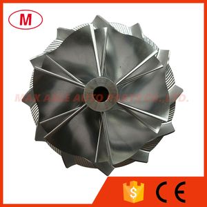 K16 51.62/63.98mm 6+6 blades Turbocharger Turbo Billet compressor wheel/Aluminum 2618/Milling wheel for Cartridge/CHRA/Core