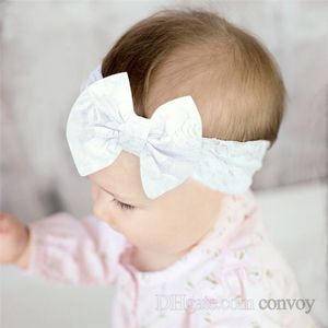 Bebek Bantlar Dantel Yay Kızlar Ilmek Hairbands Çocuk Bunny Kulak Saç Aksesuarları Kafa Wrap Bebek Elastik Bandı Kha50