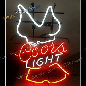 Coors Light Beer Bikini Barパブガラスネオンサインマン洞窟ネオンサインのためのCorsライトサインホームビールバーパブレクリエーションルームゲームライト