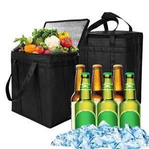 Sacs de rangement Extra Large L Portable sac cool Isulate Thermal Color pour boire un déjeuner Pique nique Outils de camping en plein air
