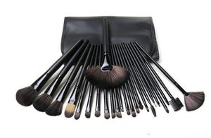 DHL Free Ship New Makeup Brushes 24 Pieces Brush Sets With Leather Pouch in stock 8set