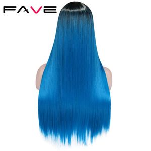 Long Straight Black Blue Pink Purple 99J Green Synthetic Wigs For Black White Women Party Heat Resistant Fiber Hairfactory direct