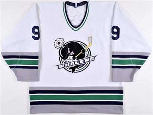 Vintage Plymouth Whalers #9 Tyler Seguin Retro Hockey Jersey Mens Hafted Dostosowanie dowolnego numeru i koszul