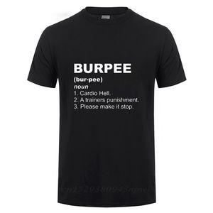 Biuro Biurpee Definicja T Shirt Zabawne Prezent Urodzinowy Dla Mężczyzn Streetwear Loose Cotton T-shirt CrossFit Trening Odzież 210706