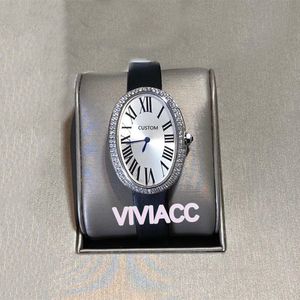 Moda Mulheres Homens Automático Mecânica Geométrica Oval Relógios Sapphire Aço Inoxidável CZ Diamante Banheira Relógio Genuine Couro