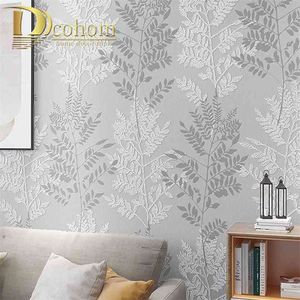 Preto Branco Cinza Birch Tree Wallpaper 3D Simplicidade Nordic Estilo Estilo Floresta Wallpapers Rolo Quarto Sala 210722