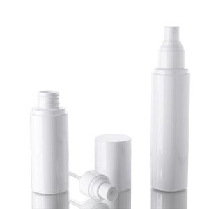 Bottiglie per pompa per lozione cosmetica in plastica da 100 ml Flacone spray in PET bianco per detergente viso Cura della pelle Siero Profumo Olio essenziale