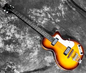 Custom HOF Violin 4 Strings Electric Bass in Sunburst