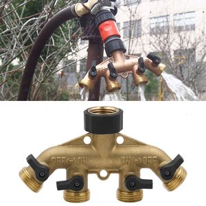 Home Garden 3/4" four way ball valve Brass unidirectional Water Separator