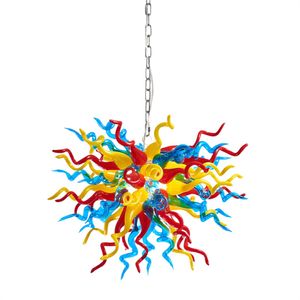 Art Deco Mouth Blown Murano LED Lamps Multi Color Chandeliers in China Turkish Style Hotel Home Decoration