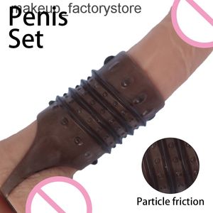 sex toy massager Massage Sex Shop Flexible Cockring Reusable Penis Ring Sleeve Glans Enlarger Delay Ejaculation Cock Rings Toys for Men Adults