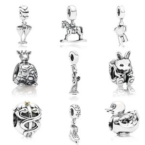 KAKANY 100% S925 Sterling Silver American Statue of Liberty Classic Vintage Limited Edition New Pendant Beads Original Jewelry Q0531