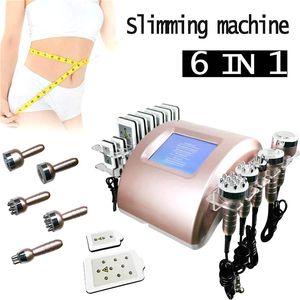 Slimmmaskin 7in1 Professionell användning Portable Ultrasonic Limosution 40KHz Cavitation 5 MHz RF Bipolär radiofrekvens Cellulitborttagningsmaskiner#901