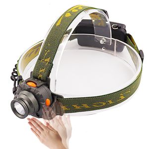 Mini Induction LED Headlamp Fishing Portable Head Lamp Flashlight Headlight Torch