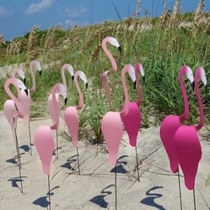 Beach Garden Courtyard Party Flamingo colorato turbinio mulino a vento creatività mosse con il vento ornamenti decorativi eretti Q0811